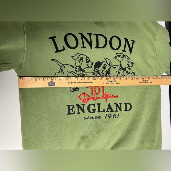 Disney 101 Dalmations Green Crew Neck Sweatshirt XL - Picture 7 of 7
